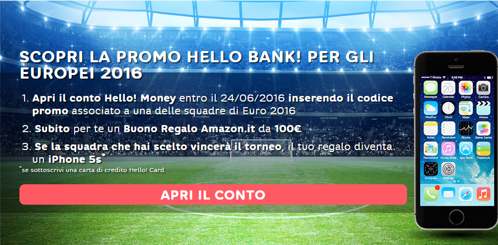 100 euro di buono AMAZON grazie a Hellobank! - Senza deposito - Copertina