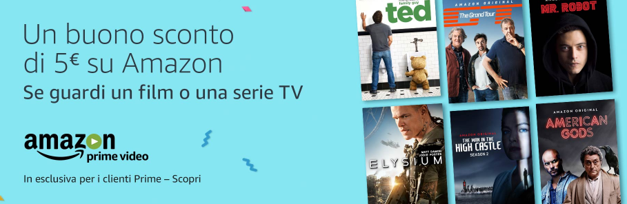Amazon Prime Video: 5€ in regalo, ecco come ottenerli! AmazonPrimeVideo-Copertina